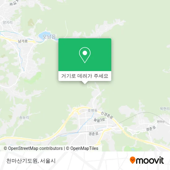 천마산기도원 지도