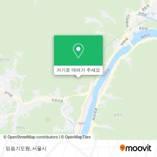 믿음기도원 지도