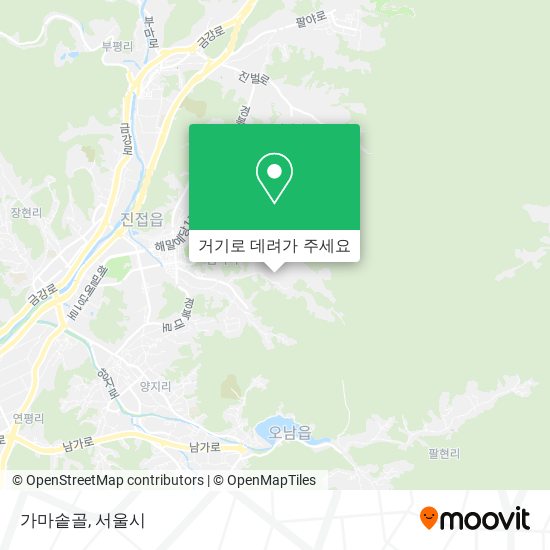 가마솥골 지도