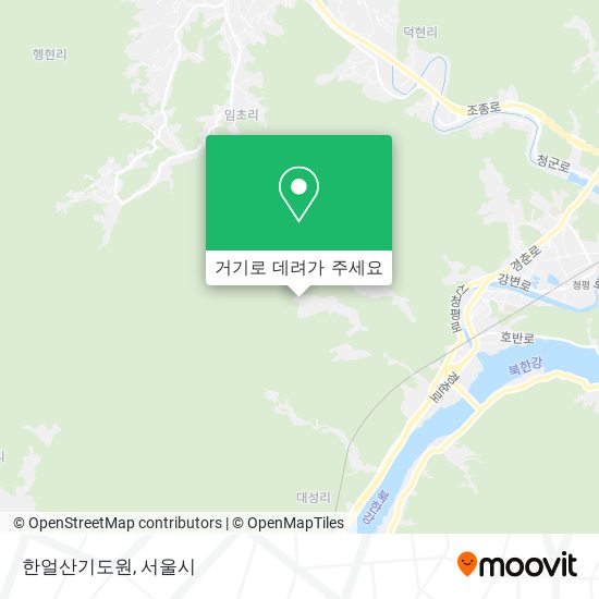 한얼산기도원 지도