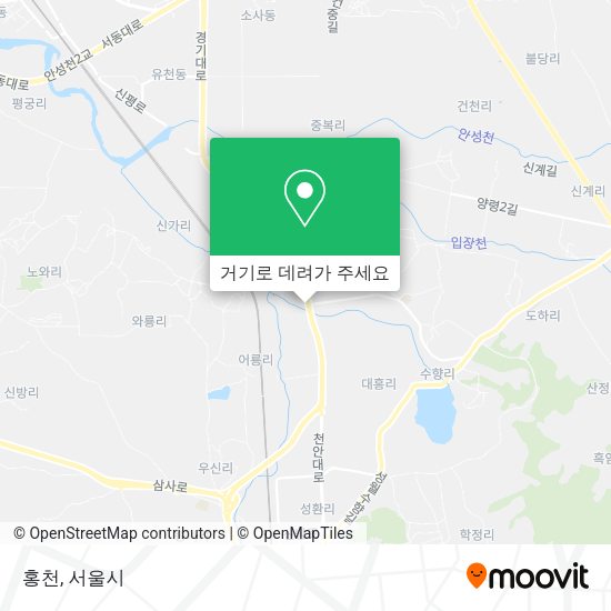 홍천 지도