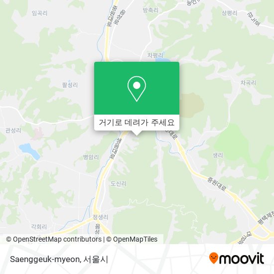 Saenggeuk-myeon 지도