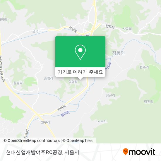 현대산업개발여주P.C공장 지도