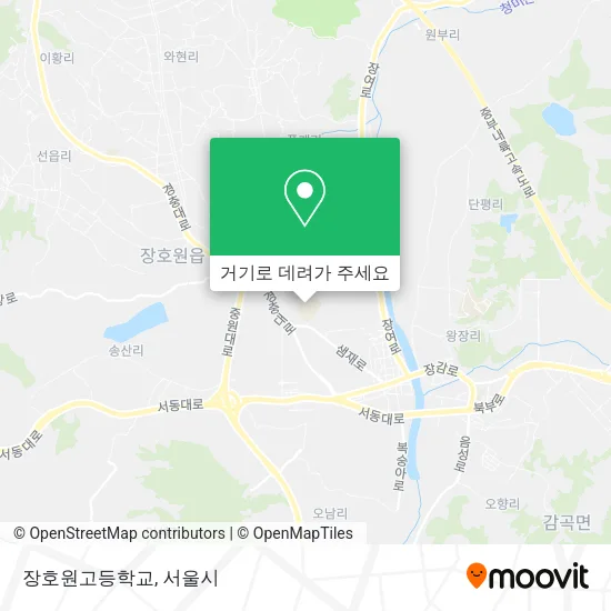 장호원고등학교 지도