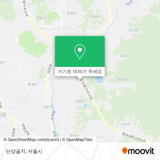 단양골지 지도
