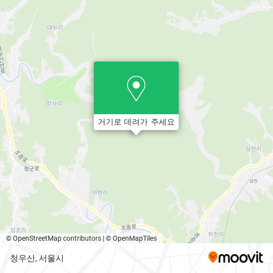 청우산 지도