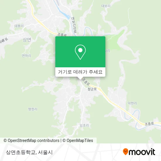 상면초등학교 지도