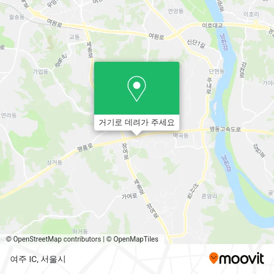 여주 IC 지도