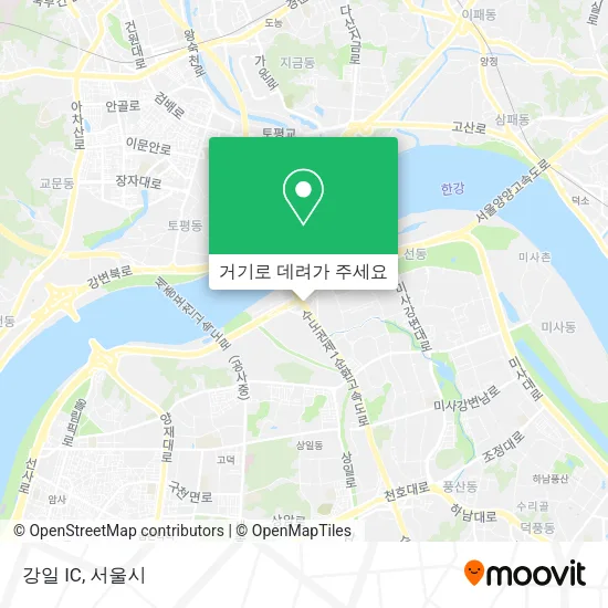 강일 IC 지도