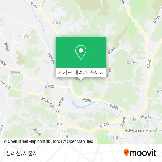 심리산 지도