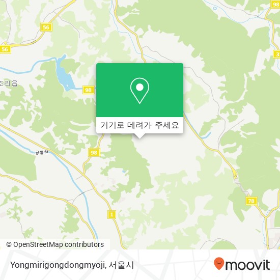 Yongmirigongdongmyoji 지도