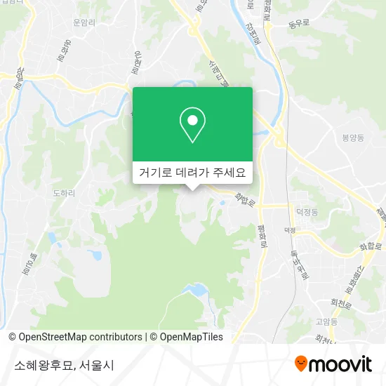 소혜왕후묘 지도