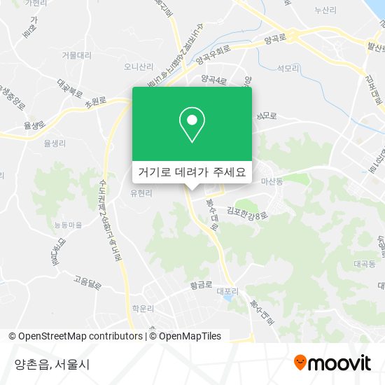 양촌읍 지도