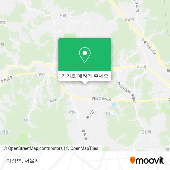 마장면 지도