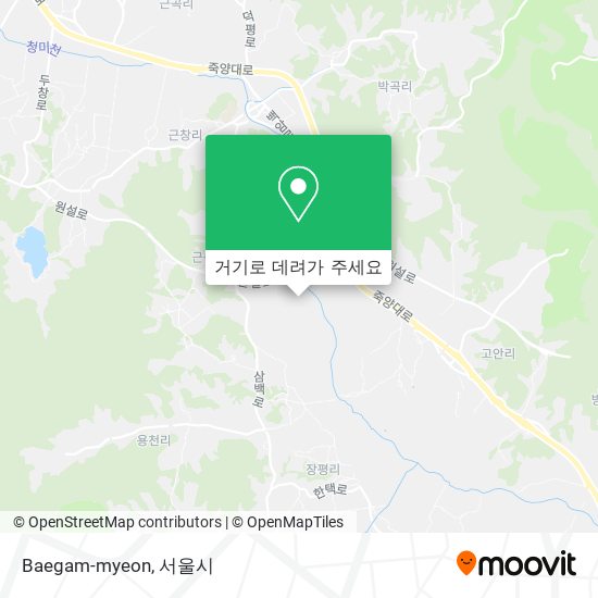 Baegam-myeon 지도