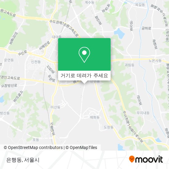 은행동 지도
