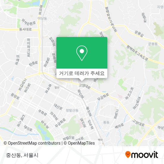 중산동 지도