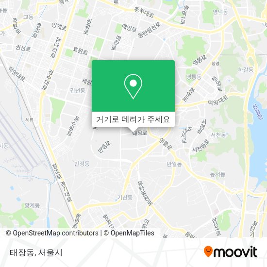 태장동 지도
