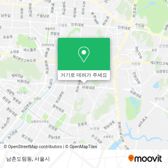 남촌도림동 지도