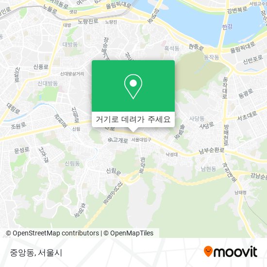 중앙동 지도