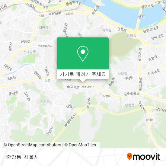 중앙동 지도