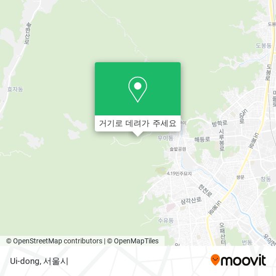 Ui-dong 지도