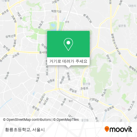 황룡초등학교 지도