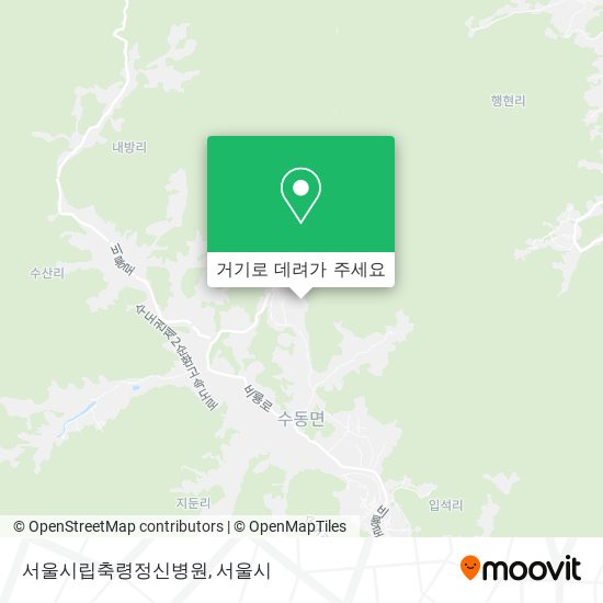 서울시립축령정신병원 지도