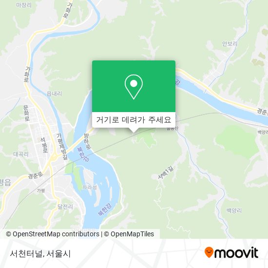 서천터널 지도