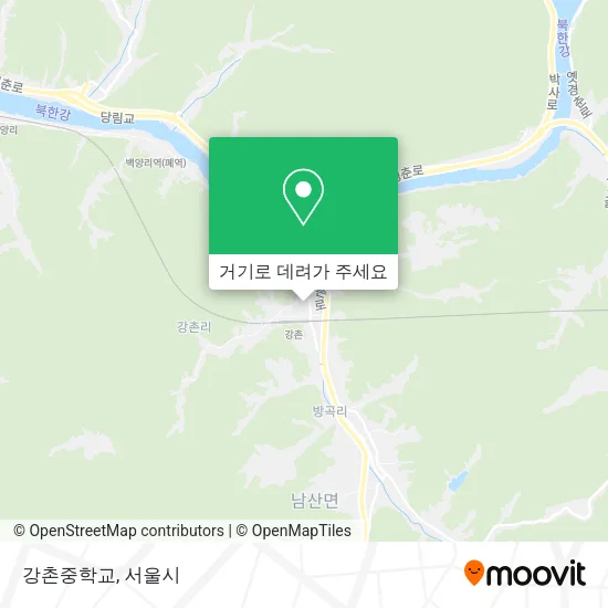 강촌중학교 지도