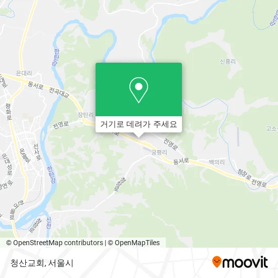 청산교회 지도