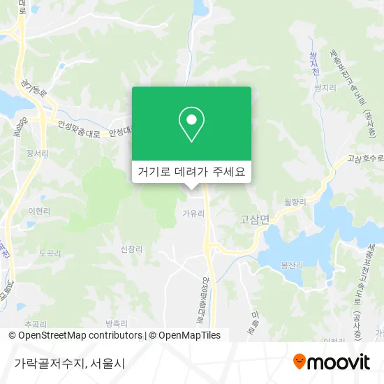 가락골저수지 지도