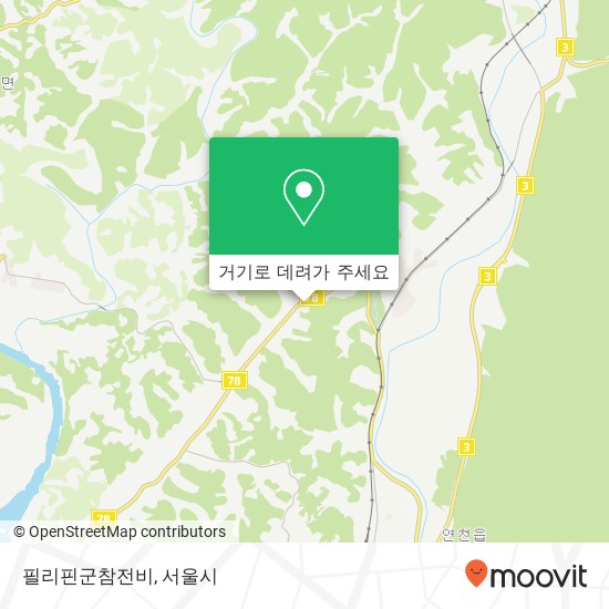 필리핀군참전비 지도