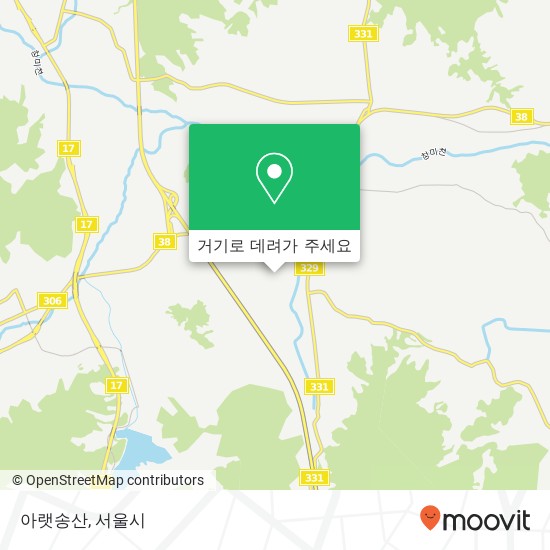 아랫송산 지도