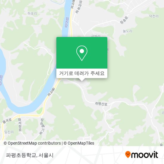 파평초등학교 지도
