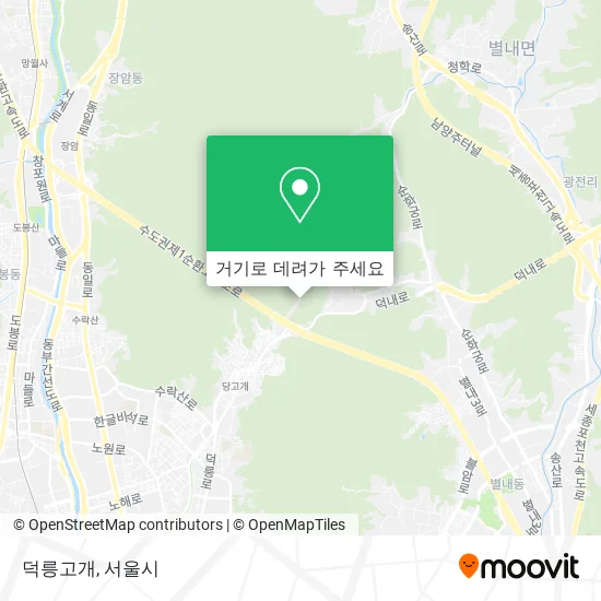 덕릉고개 지도