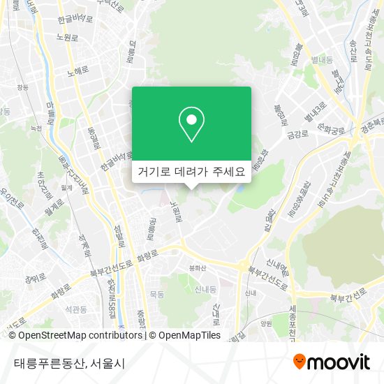 태릉푸른동산 지도
