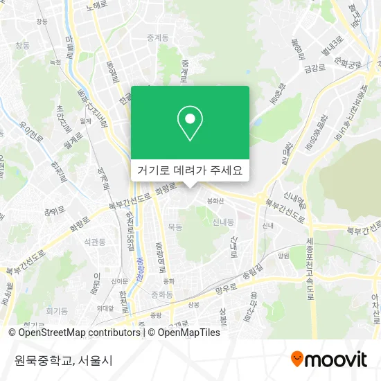 원묵중학교 지도