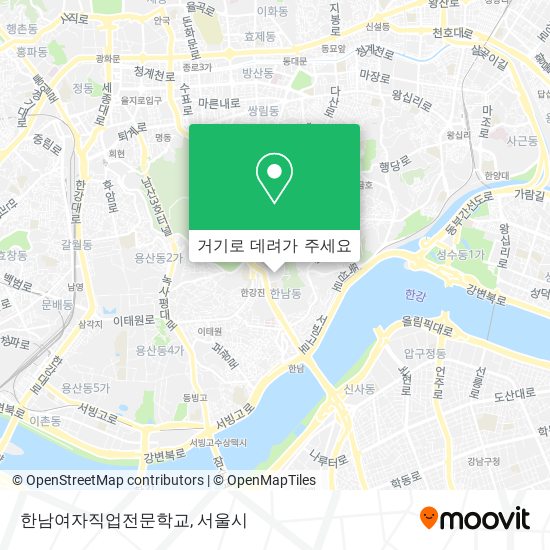 한남여자직업전문학교 지도