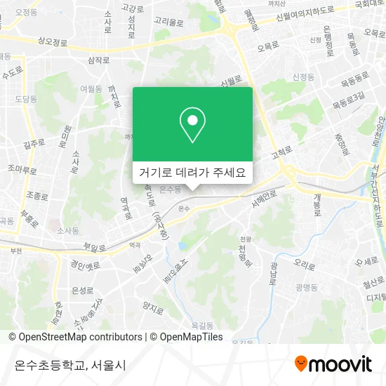 온수초등학교 지도