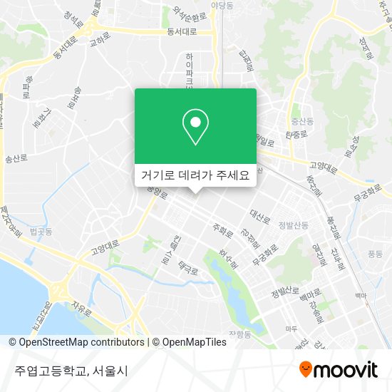 주엽고등학교 지도