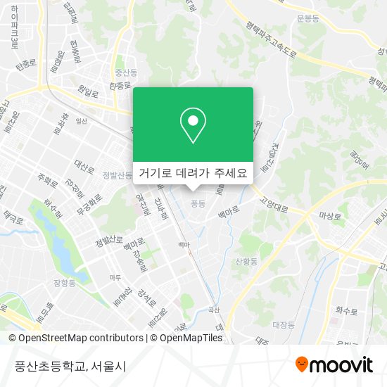풍산초등학교 지도