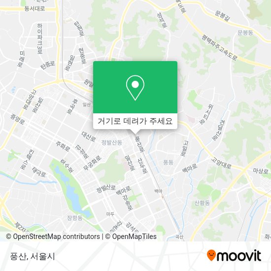 풍산 지도