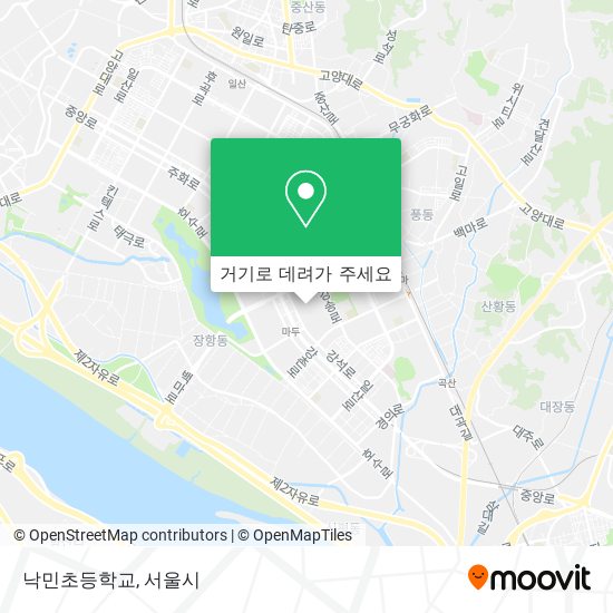 낙민초등학교 지도