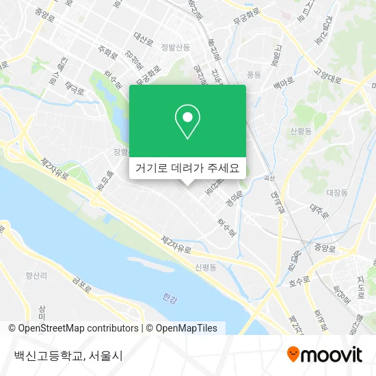 백신고등학교 지도