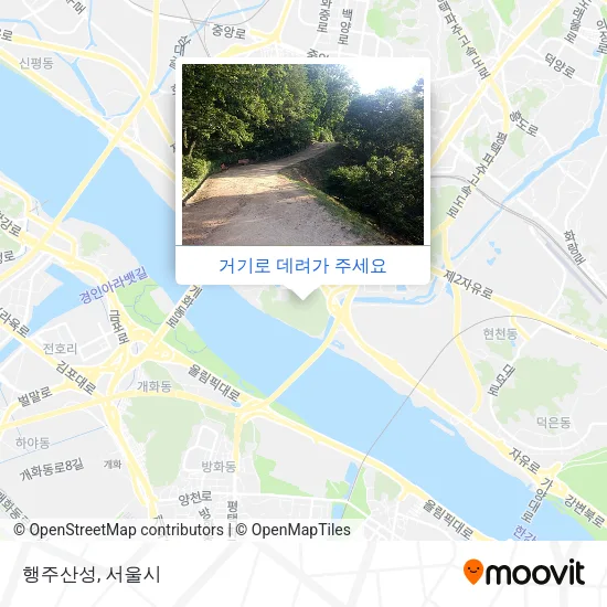 행주산성 지도
