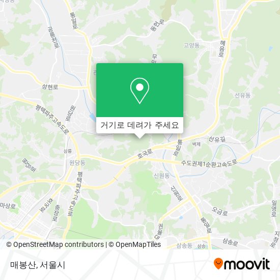 매봉산 지도