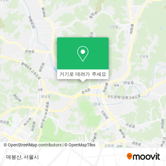 매봉산 지도