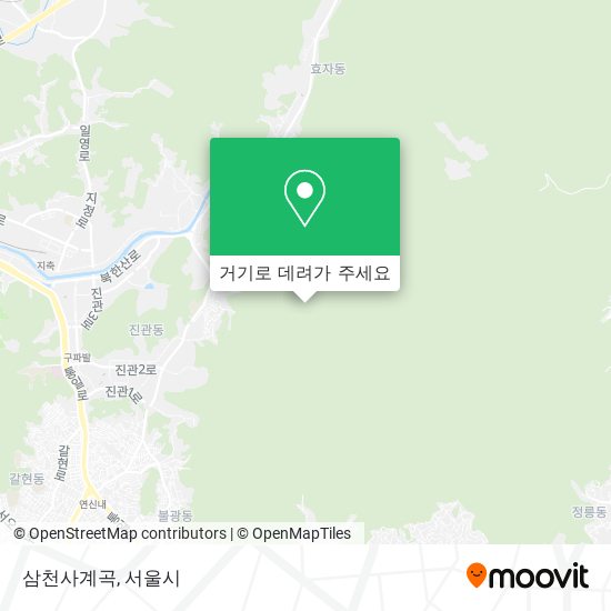 삼천사계곡 지도