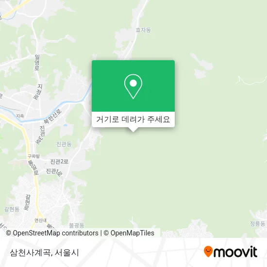 삼천사계곡 지도